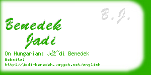 benedek jadi business card